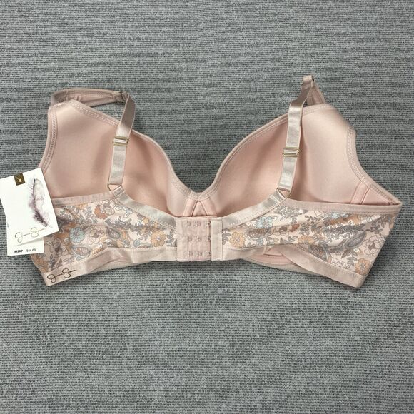 Jessica Simpson Ladies 42C Bra Floral Padded Underwire Adjustable Clasp Back - Picture 6 of 16